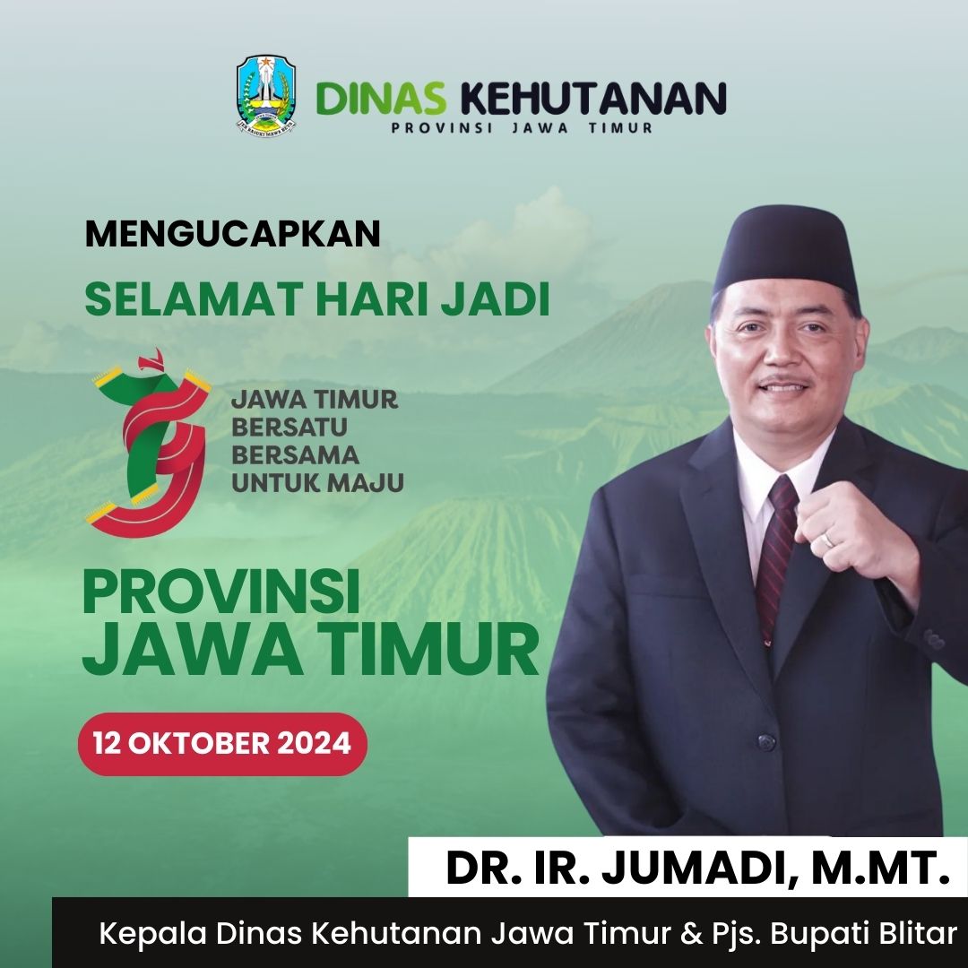 Thumbnail Ucapan Selamat Hari Jadi Provinsi Jawa Timur ke-79 oleh Dr. Ir. Jumadi M.MT.