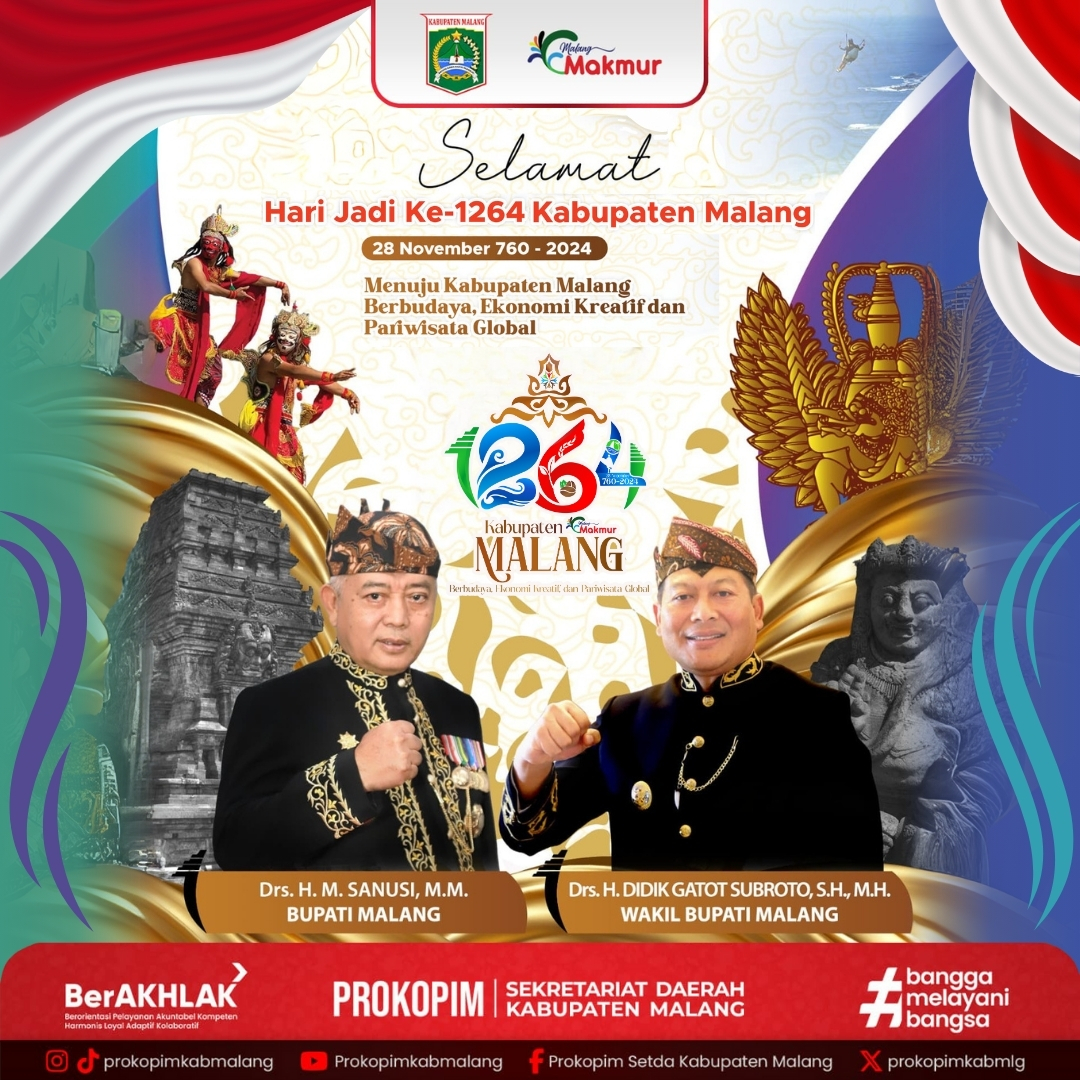 Selamat Hari Jadi Ke-1264 Kabupaten Malang