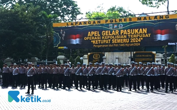 Thumbnail Berita - Polres Malang Siagakan 1.100 Personil Selama Operasi Ketupat Semeru 2024