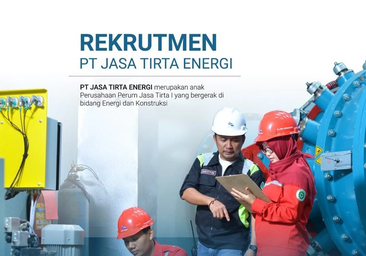 Thumbnail BUMN PT Jasa Tirta Energi Buka Lowongan Kerja, Simak Selengkapnya