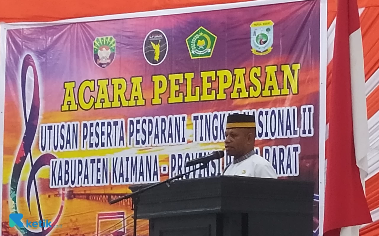 Lepas Kontingen Kaimana, Hasbulla: Bawalah Pesan Damai dari Negeri Senja