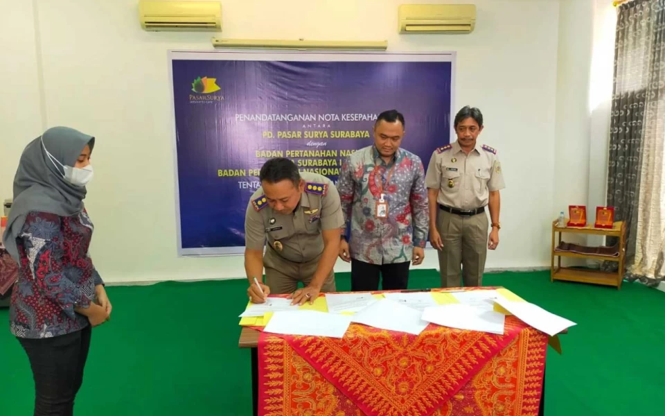 Amankan Aset Negara, PD Pasar Surya Gandeng BPN Surabaya 