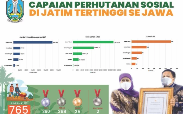 Thumbnail Hutan Jawa Timur Capai 58 Persen Terbesar di Pulau Jawa