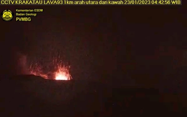 Thumbnail Senin Pagi, Gunung Anak Krakatau Terpantau Erupsi