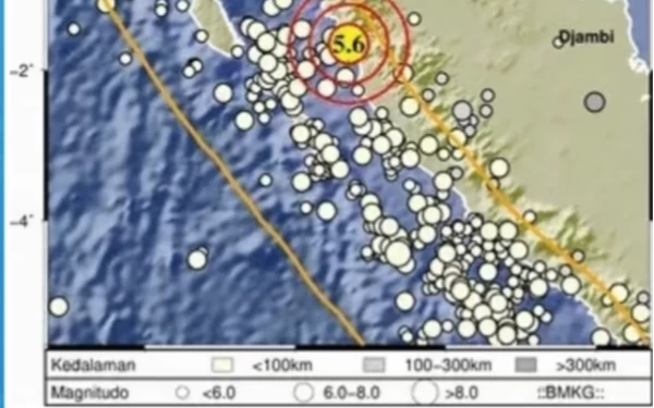 Thumbnail Gempa Guncang Sumbar, Magnitudo 5,6