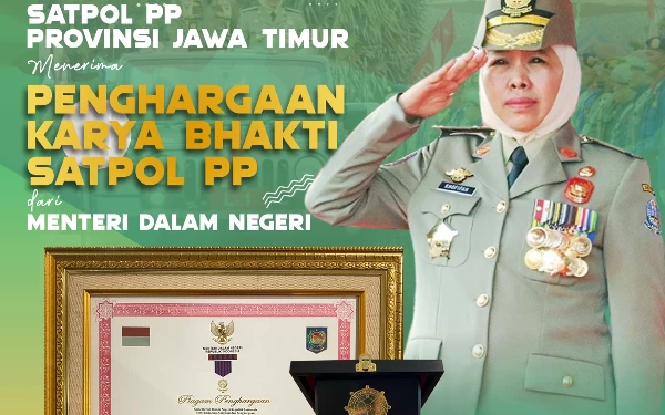 Thumbnail Satpol PP Jatim Raih Penghargaan Karya Bakti Satpol PP dari Mendagri