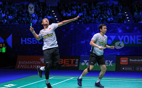 (Berita Foto) Perjuangan Ahsan/Hendra Menembus Final All England 2023