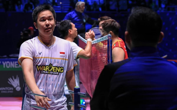 Thumbnail Ini menjadi dua musim berturut-turut Indonesia menguasai final ganda putra All England. Tahun lalu Ahsan/Hendra menghadapi Bagas/Fikri di final.