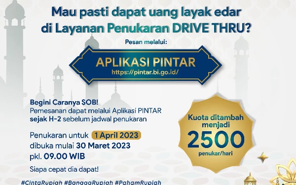 Thumbnail BI Jatim Prioritaskan Layanan Penukaran Uang Drive Thru Lewat Aplikasi Pintar