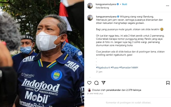 Thumbnail Ini Postingan Terakhir Instagram Wali Kota Bandung Sebelum di OTT KPK