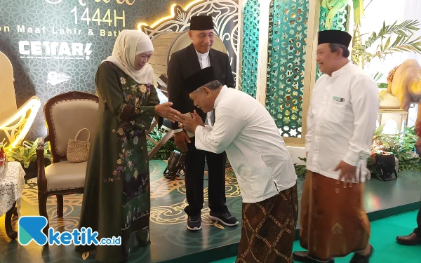 Thumbnail Penuh Kehangatan, Suasana Halal Bihalal Kwarda Pramuka Jatim Bersama Khofifah