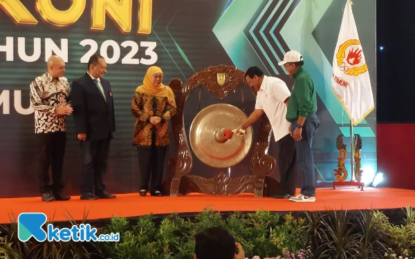 Thumbnail Khofifah Buka Rakerprov KONI Jatim, Minta Segera Rumuskan DBON Menuju Olimpiade 2044