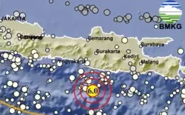 Thumbnail Berita - Gempa M 6,0 Guncang Pacitan, Terasa hingga Ponorogo-Jogja, Tak Berpotensi Tsunami