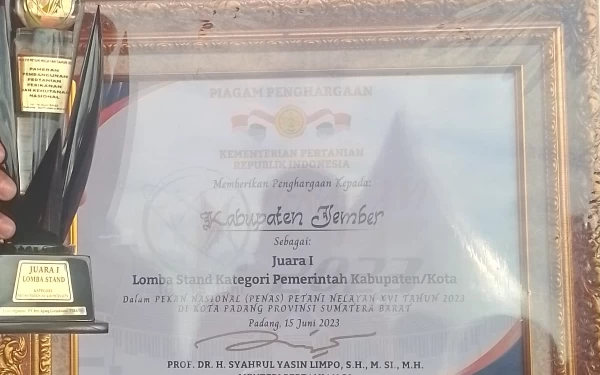 Thumbnail Berita - Produk Jember Unggul, Raih Juara Pameran Agribisnis PENAS XVI