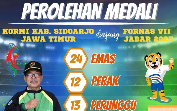 Thumbnail Berita - KORMI Sidoarjo Gemilang, Raih 49 Medali di Fornas VII