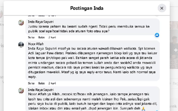 Thumbnail Kadis Kominfo Pemkot Madiun Tuding Inda Raya Minta Diundang di Acara Jakarta, Wawali: Hoax Nih Njenengan