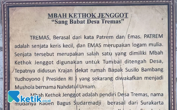 Kisah Kethok Jenggot, Pendiri Desa Tremas Pacitan yang Sakti Madraguna