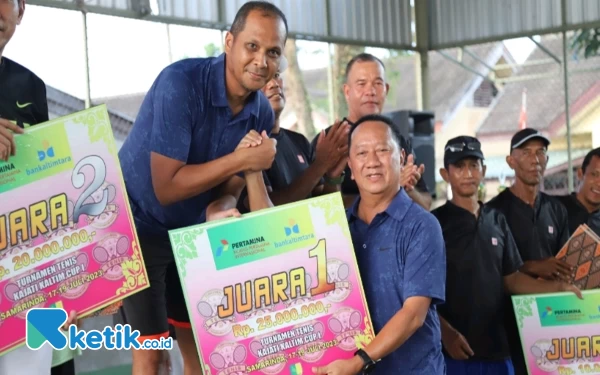 Thumbnail Turnamen Tenis Lapangan Cup I, Kejati Kaltim: Semoga Ditemukan Atlet Berbakat