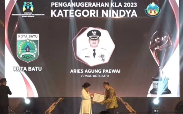 Thumbnail Berita - Raih Dua Penghargaan Kota Layak Anak 2023, Wali Kota Batu: Kolaborasi Bersama