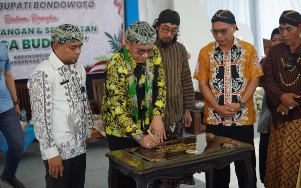 Thumbnail Terus Tambah Desa Budaya, Pemkab Bondowoso Kukuhkan Desa Karangmelok