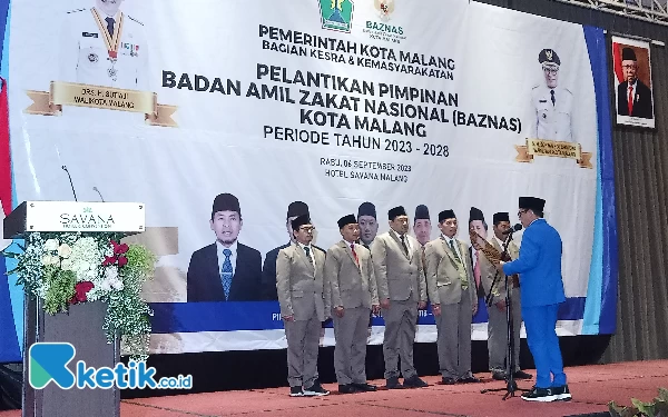 Lantik Pimpinan Baru Baznas Kota Malang, Sutiaji Dorong Peningkatan Perolehan Zakat