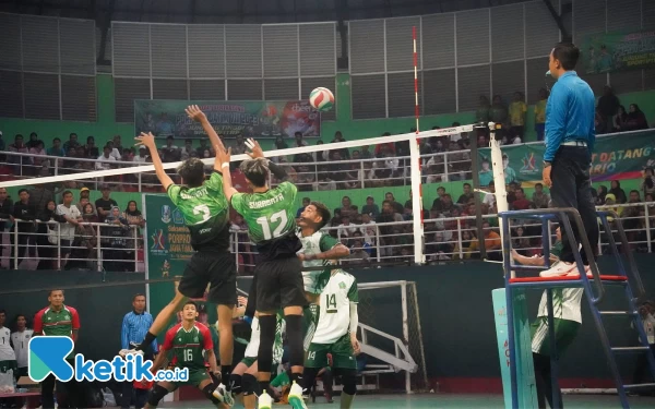 Surabaya Kandas, Sidoarjo Sabet Emas Cabor Bola Volly Putra