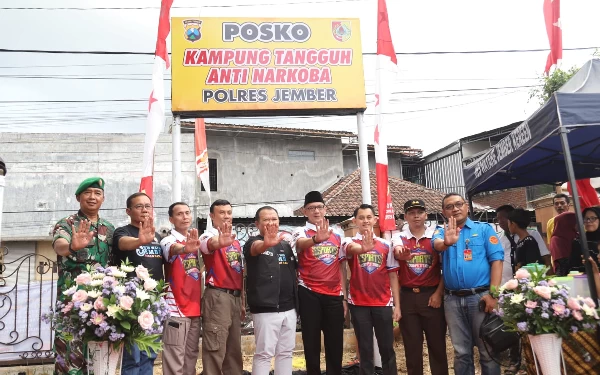 Launching Kampung Tangguh Anti Narkoba Tekan Angka Kasus di Jember