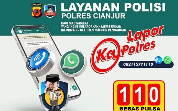 Thumbnail Penting! Berikut Daftar Nomor Kontak Polsek dan Polres Cianjur