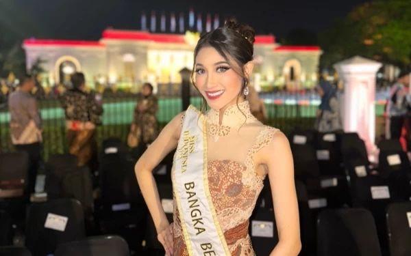 Thumbnail Pesona Maharani Devi, Miss Indonesia Babel di Acara Istana Berbatik