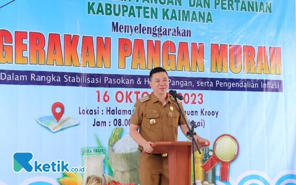 Thumbnail Berita - Freddy Thie, Gerakan Pangan Murah di  Kaimana  untuk  Mengendalikan Inflasi