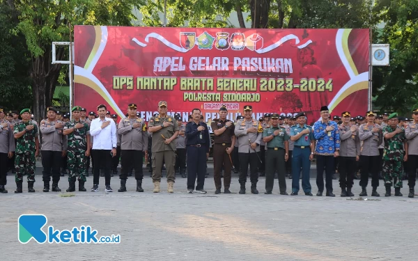 Thumbnail Berita - 1.150 personel TNI/Polri siap Amankan Jalannya Pemilu di Sidoarjo