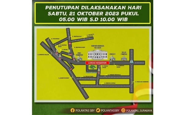 Thumbnail Berita - Jalan Sehat Hari Santri, Enam Jalan Protokol Ditutup