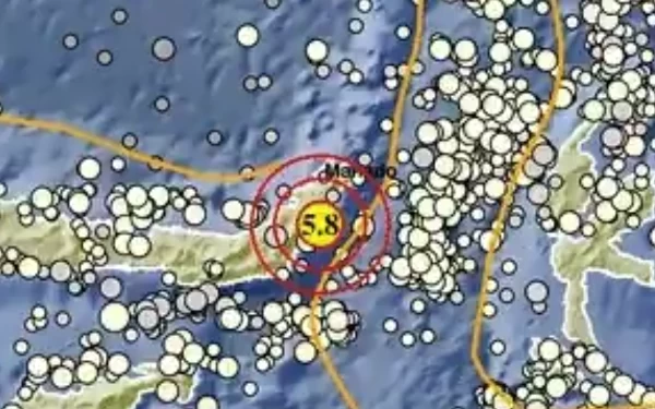 Thumbnail Gempa M 5,8 Terjadi di Minahasa Tenggara Sulut