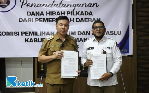 Thumbnail Berita - Penandatanganan Dana Hibah Pilkada 2024, Bupati Freddy Thie: Pengelolaan Keuangan Daerah Harus Hati-hati.