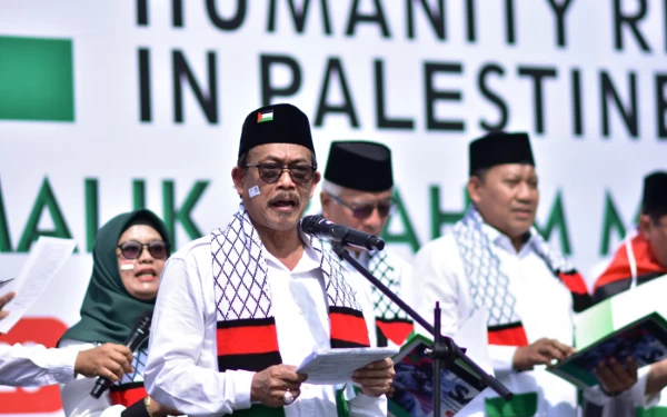 Thumbnail Aksi Solidaritas Kemanusiaan, UIN Malang Lantangkan Bela Palestina