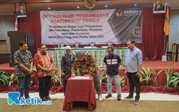 Thumbnail Berita - Bentuk Gugus Tugas Pemilu 2024, Bawaslu Blitar Optimalkan Pengawasan