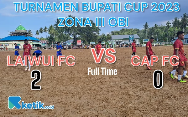 Thumbnail Laiwui FC Pukul Mundur Cap FC di Putaran Pertama Turnamen Bupati Cup II Halmahera Selatan