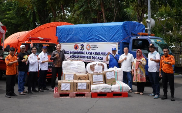 Pemkot Surabaya Kirimkan Bantuan untuk Gaza Palestina