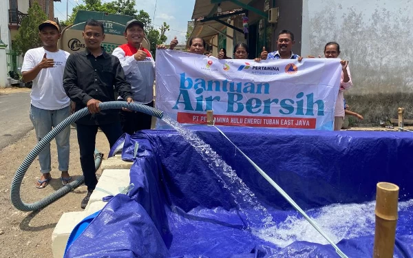 Thumbnail Pertamina Hulu Energi Tuban East Java Konsisten Distribusi Air Bersih  ke Masyarakat Terdampak Kekeringan