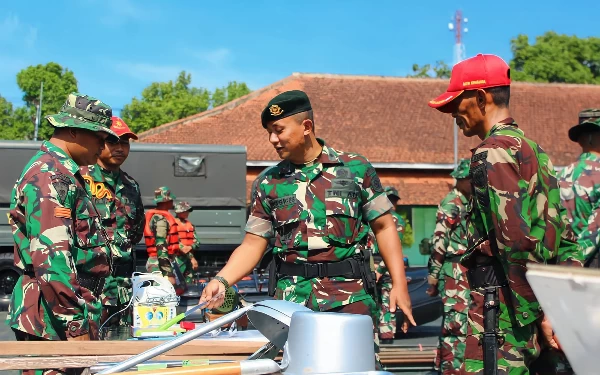 Thumbnail Berita - Gelar Apel Siap Siaga, Yonbekang 2 Kostrad Antisipasi Potensi Bencana