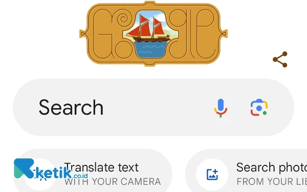 Thumbnail Ini Alasan Google Doodle Tampilkan Gambar Kapal Pinisi