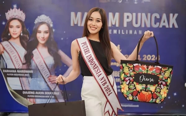 Thumbnail Puteri Indonesia NTB 2024, Putri Ayu Diana Dorong Pemberdayaan Ekonomi Perempuan