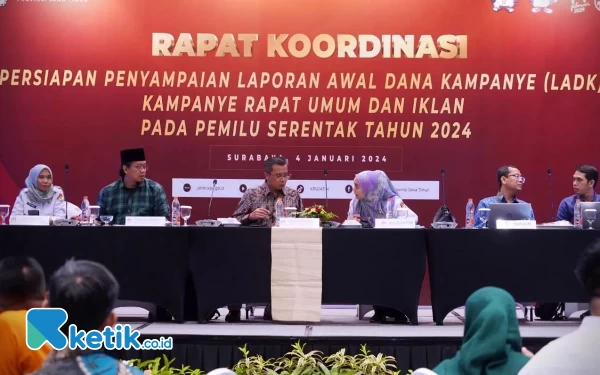 Thumbnail Berita - KPU Jatim Ancam Coret Parpol dan Calon DPD RI Jika Tidak Laporkan Dana Kampanye