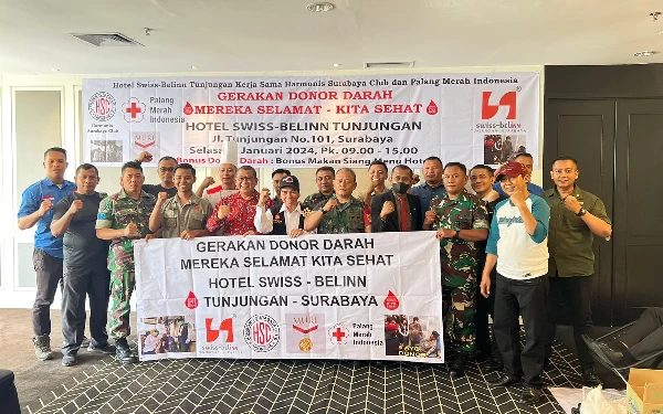 Rayakan HUT Ke-8, Swiss-Belinn Tunjungan Gelar Baksos Donor Darah