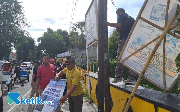 APK Peserta Pemilu yang Melanggar Kembali Ditertibkan di Jember