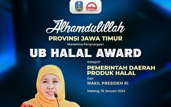 Pemprov Jatim Dianugerahi Universitas Brawijaya Halal Award, Khofifah: Penguat Kita Mengembangkan Ekosistem Halal