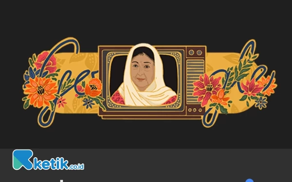 Thumbnail Google Doodle Tampilkan Sosok Ikonik Aminah Cendrakasih