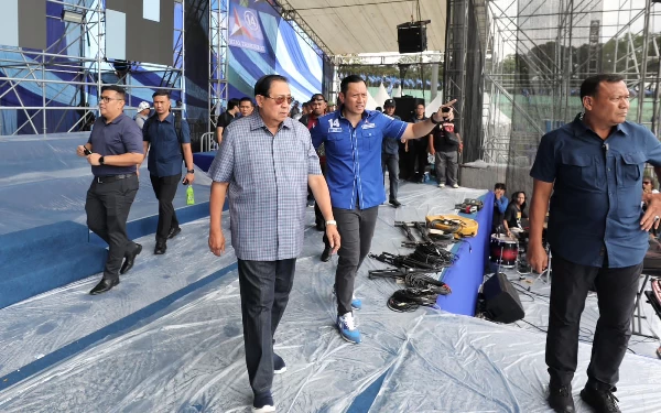 Thumbnail Totalitas! SBY Turun Langsung Cek Venue Kampanye Akbar Demokrat di Malang