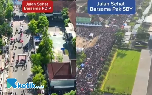 Thumbnail Jalan Sehat Ganjar-Mahfud di Pacitan Kalah Meriah Dibanding Jalan Sehat Bareng SBY