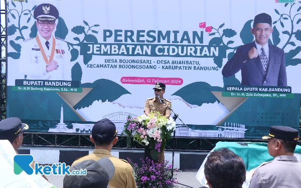 Thumbnail Telan Anggaran Rp4 Miliar, Bupati Bandung Resmikan Jembatan Cidurian Baru